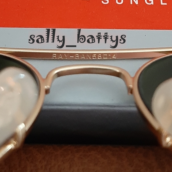 Ray-Ban (Store Display) Aviator Reflective Blue Lens RB3025 Mirror - Picture 7 of 12